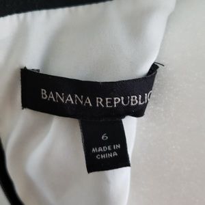 Black and white dress.